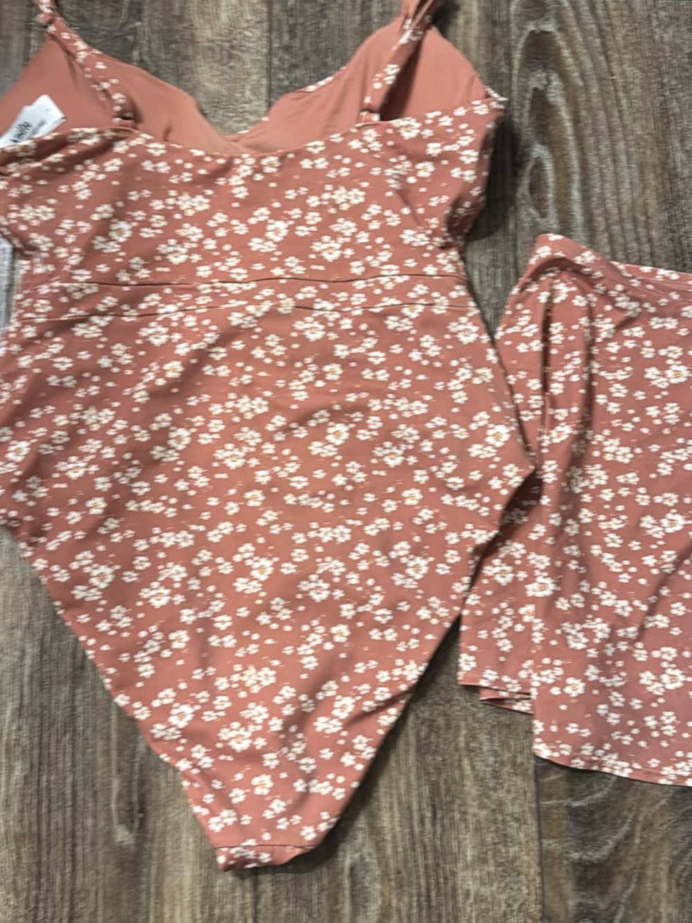 Andie Rust Floral One-Piece Swimsuit